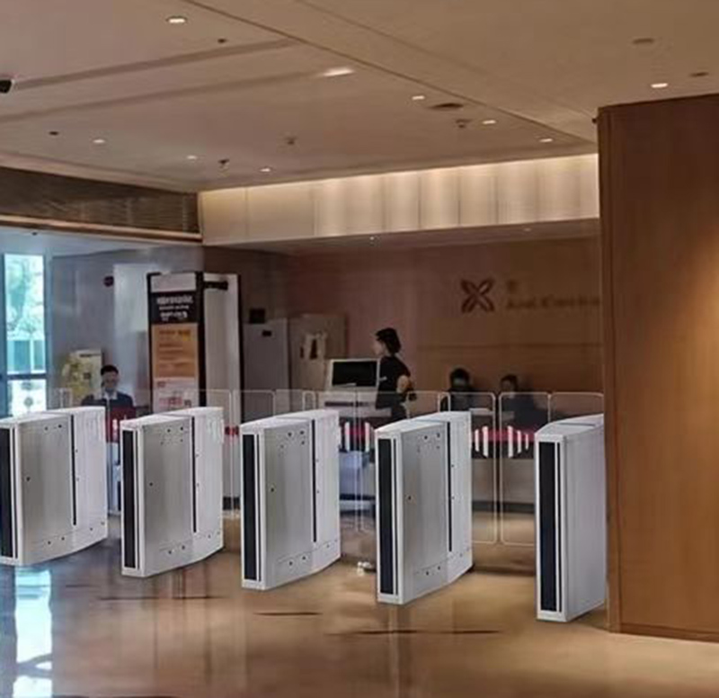 Airport VIP lounge slim powder coated sliding turnstiles